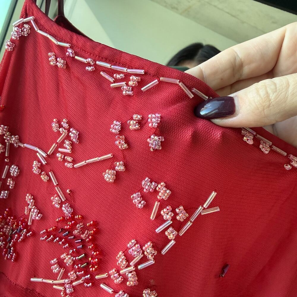 BCBGMaxAzria Vintage Beaded Slip Dress - Picture 4 of 7